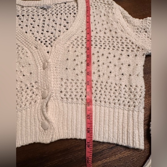 Fashion Nova Loose Knit Cardigan Cropped Size Med Academia Fairycore Classic - Picture 11 of 12